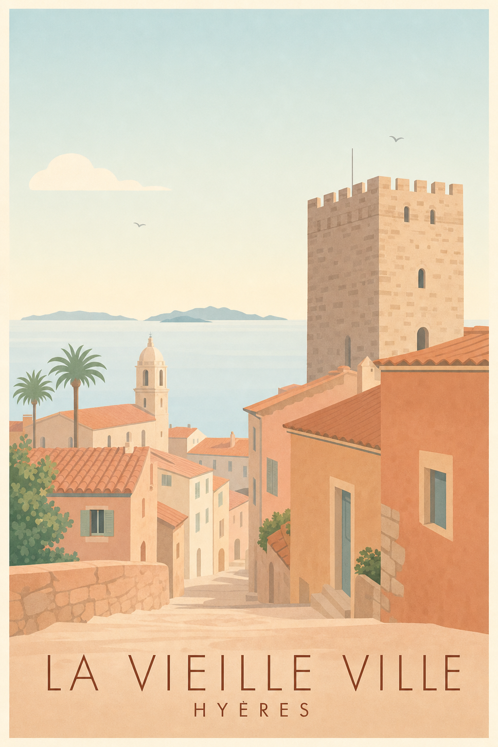 Affiche de la Vieille Ville à Hyères
