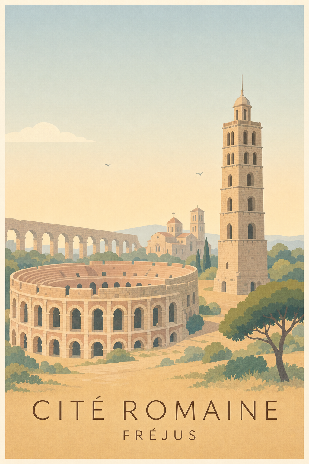 Affiche de la Cité romaine à Fréjus
