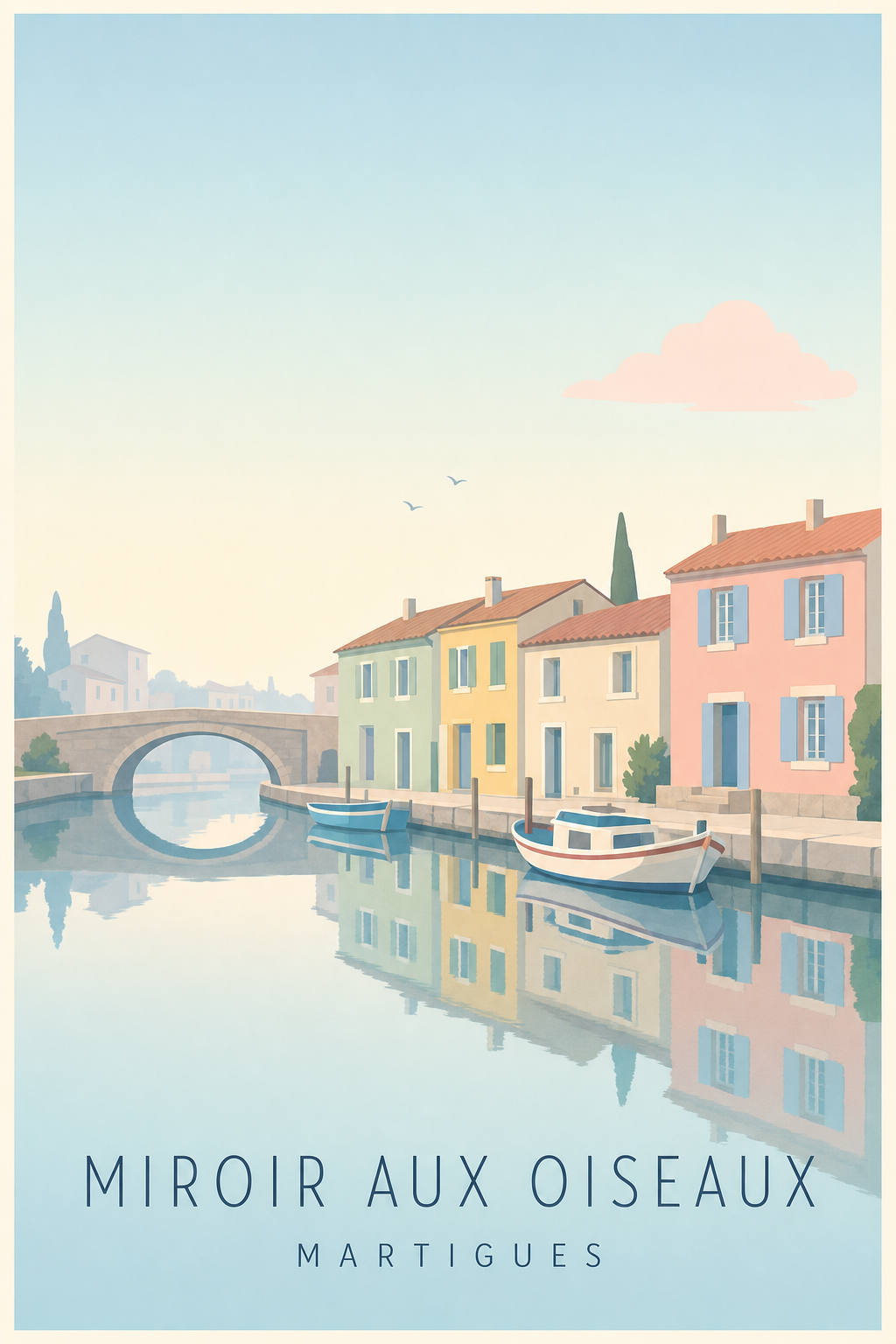 Affiche du Miroir aux Oiseaux à Martigues
