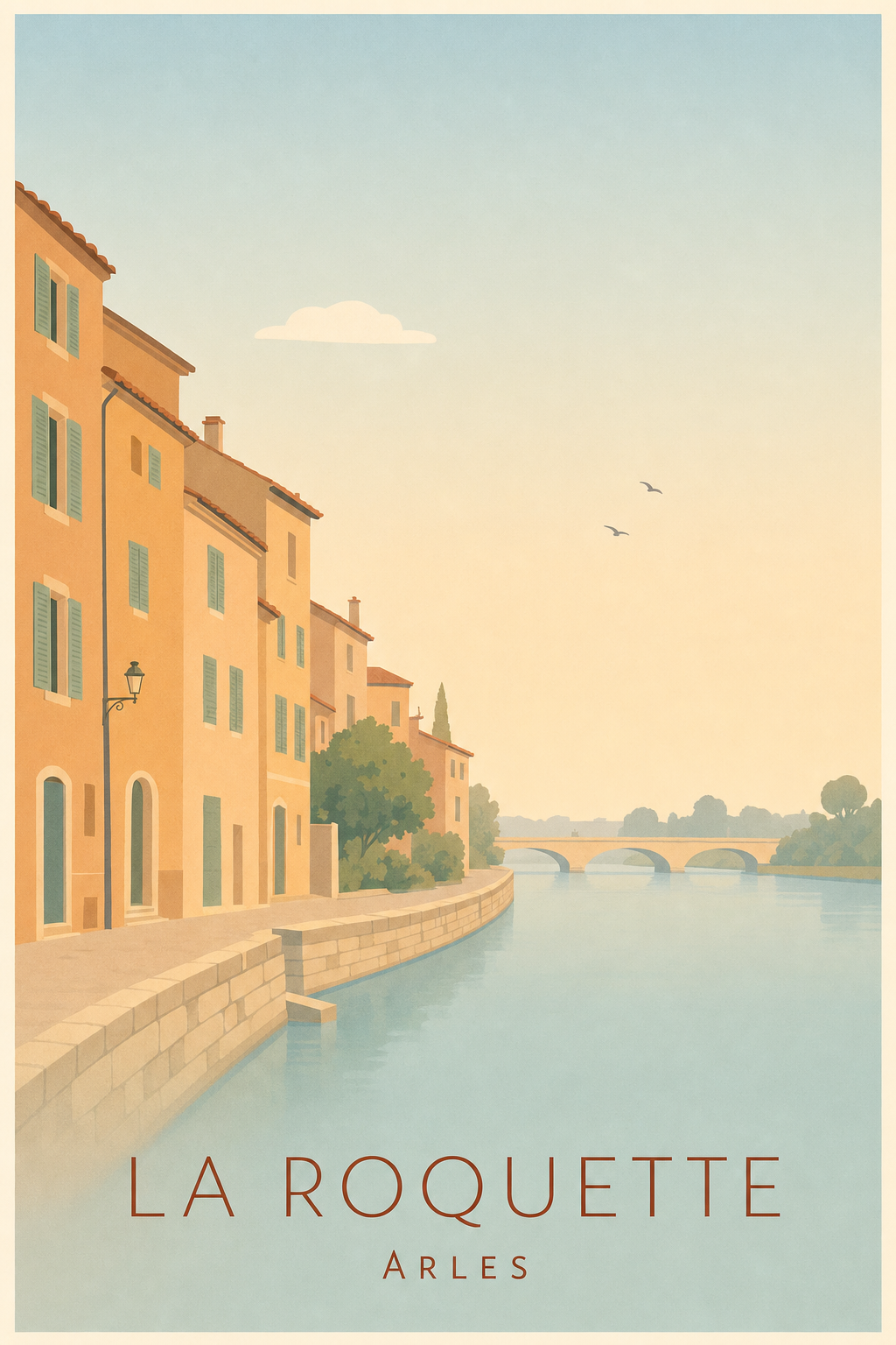 Affiche de la Roquette à Arles