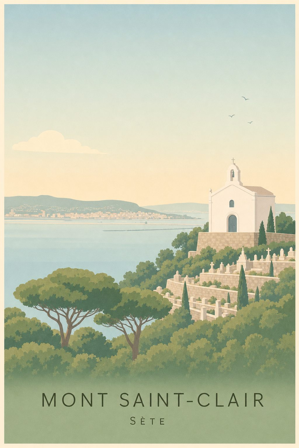 Affiche du Mont Saint-Clair à Sète