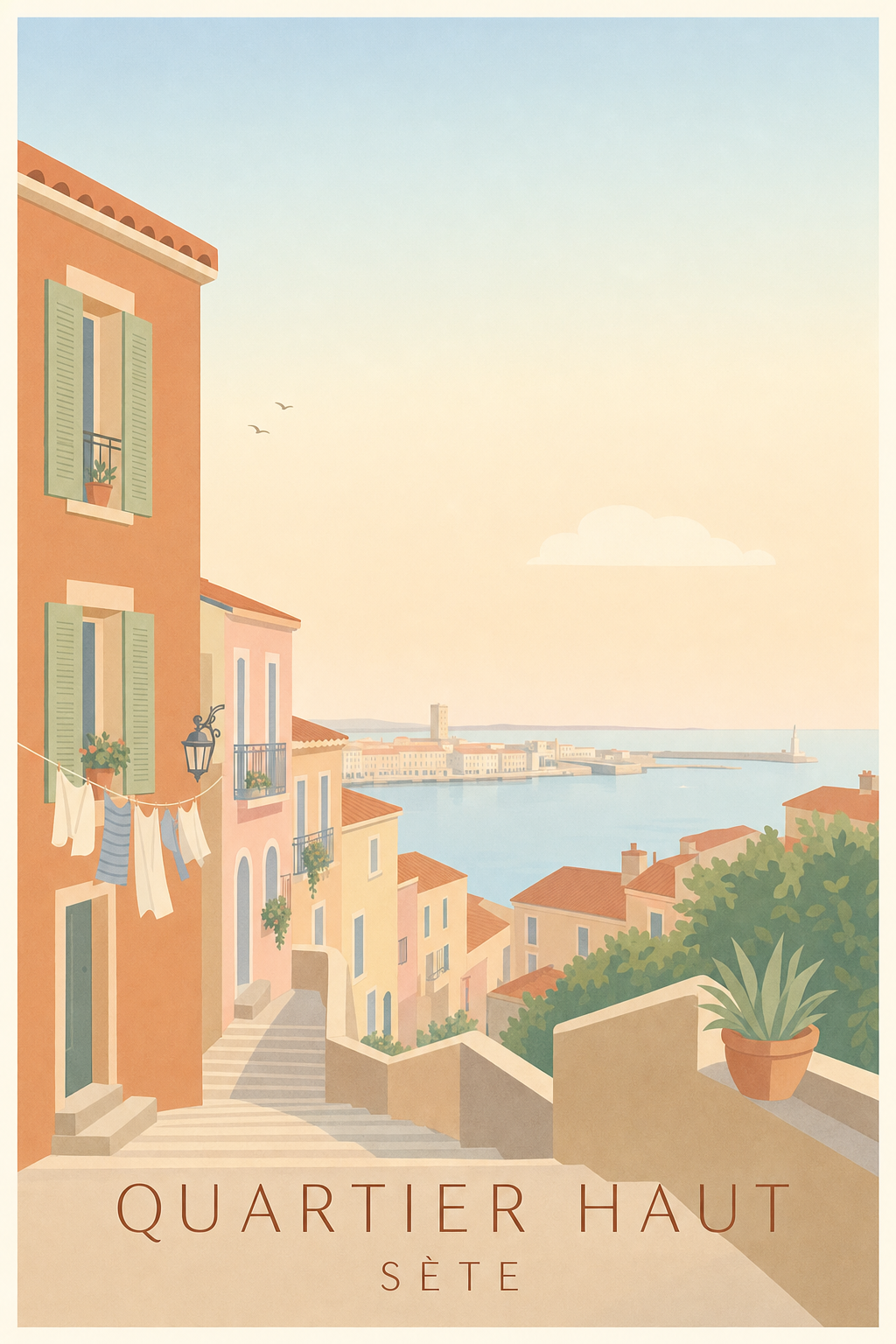 Affiche du Quartier Haut à Sète