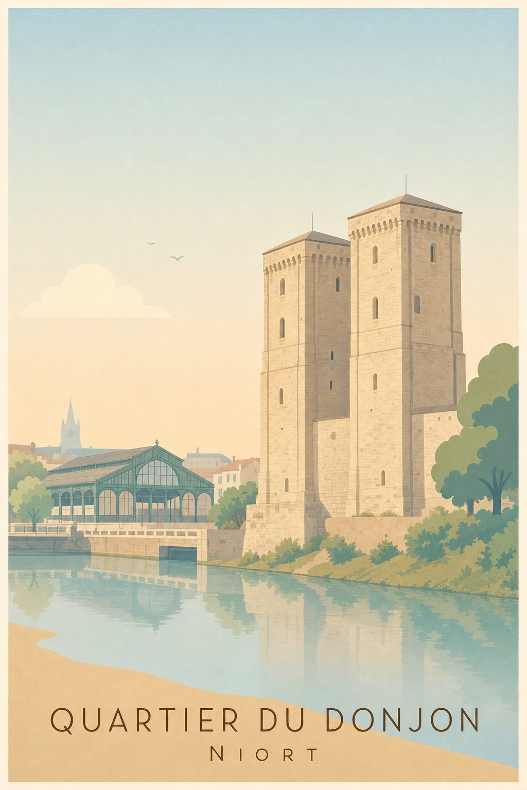 Affiche du Quartier du Donjon à Niort