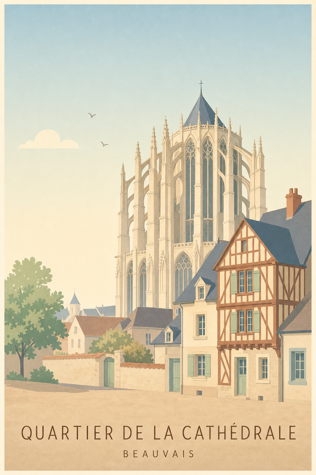 Affiche du Quartier de la Cathédrale à Beauvais