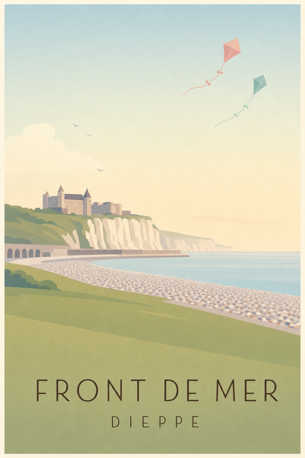 Affiche du Front de mer à Dieppe