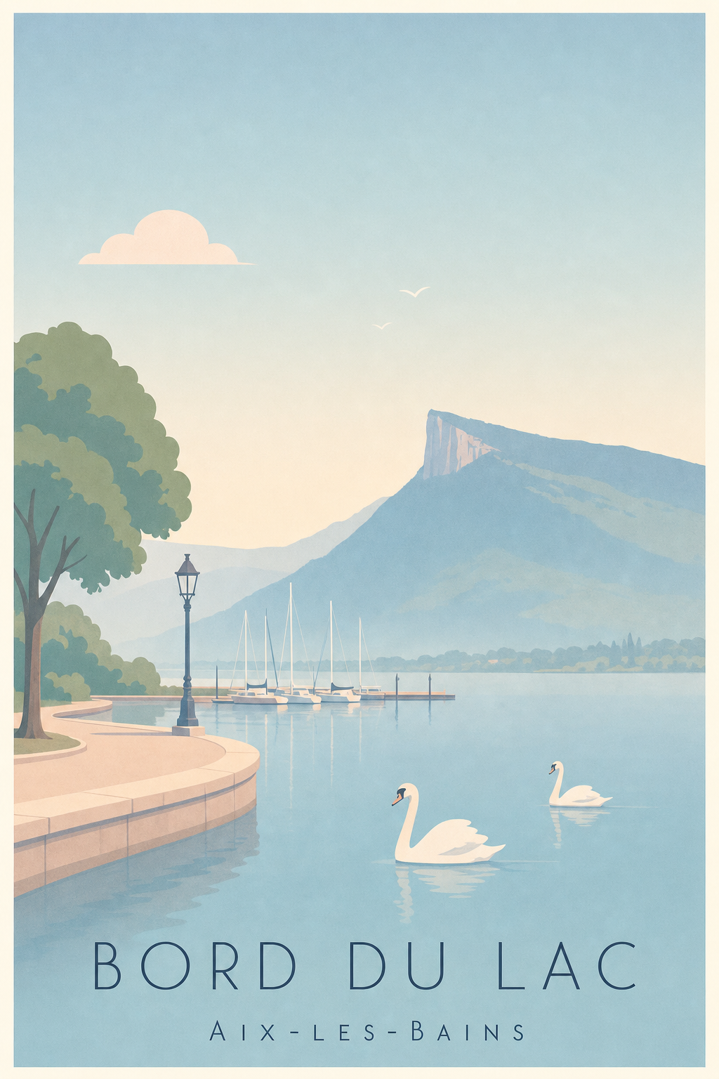 Affiche du Bord du Lac à Aix-les-Bains
