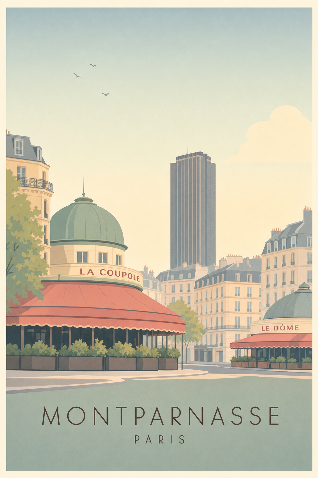 Affiche de Montparnasse à Paris