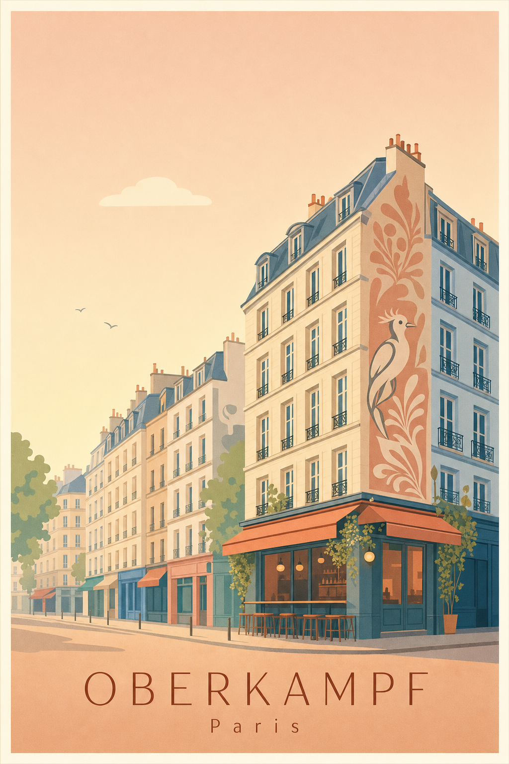 Affiche d'Oberkampf à Paris