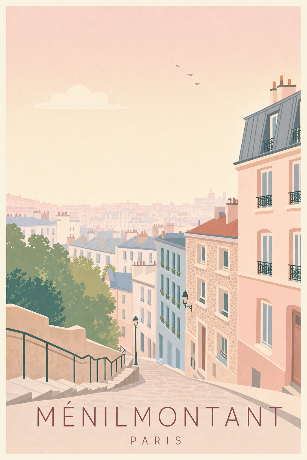 Affiche de Ménilmontant à Paris