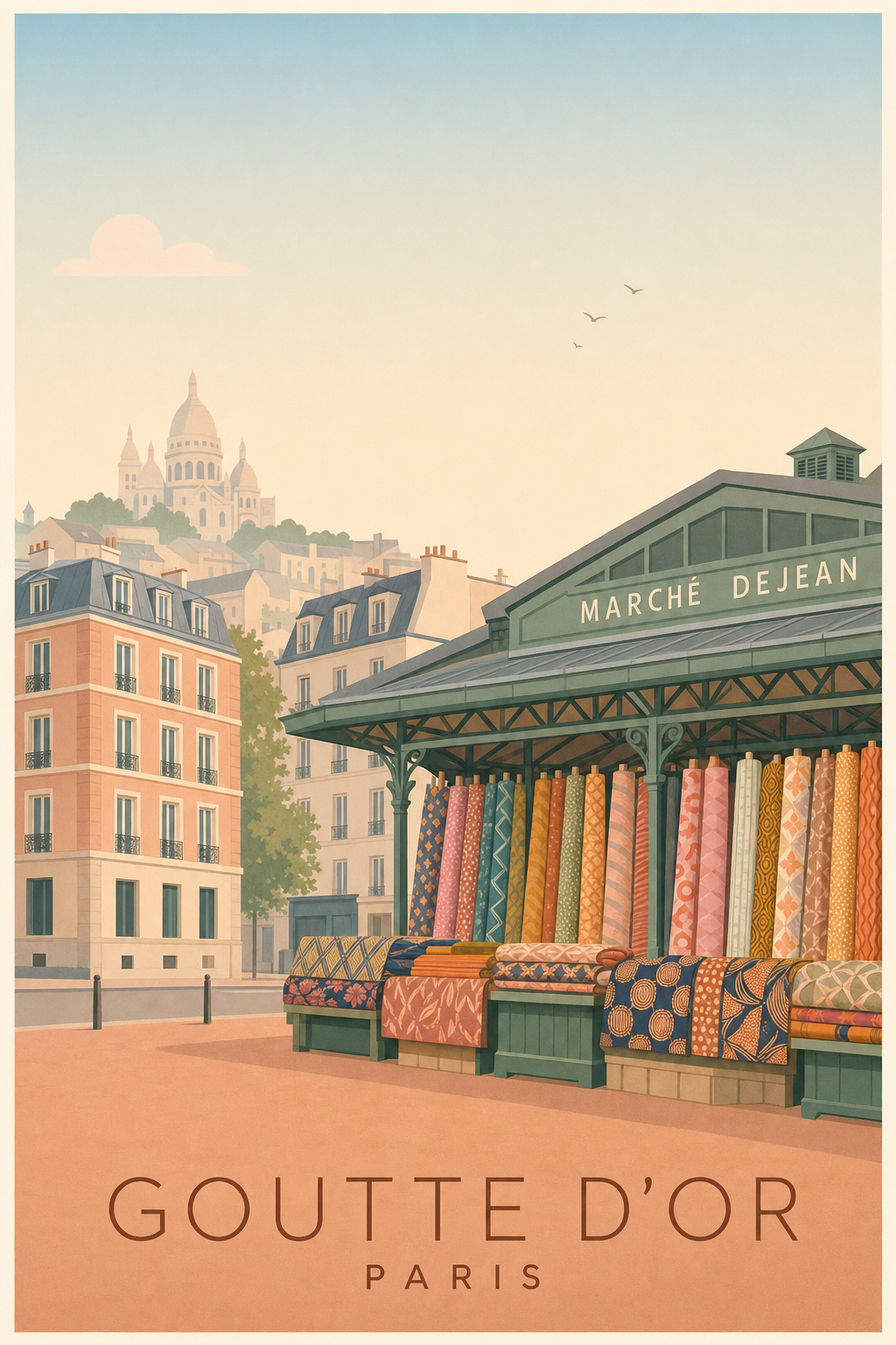 Affiche de la Goutte d'Or à Paris