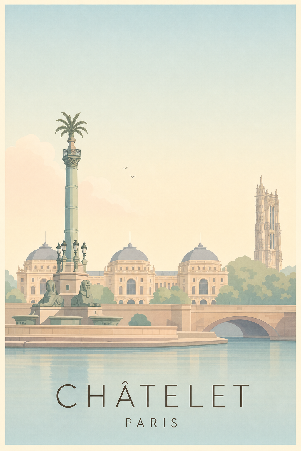 Affiche de Châtelet à Paris