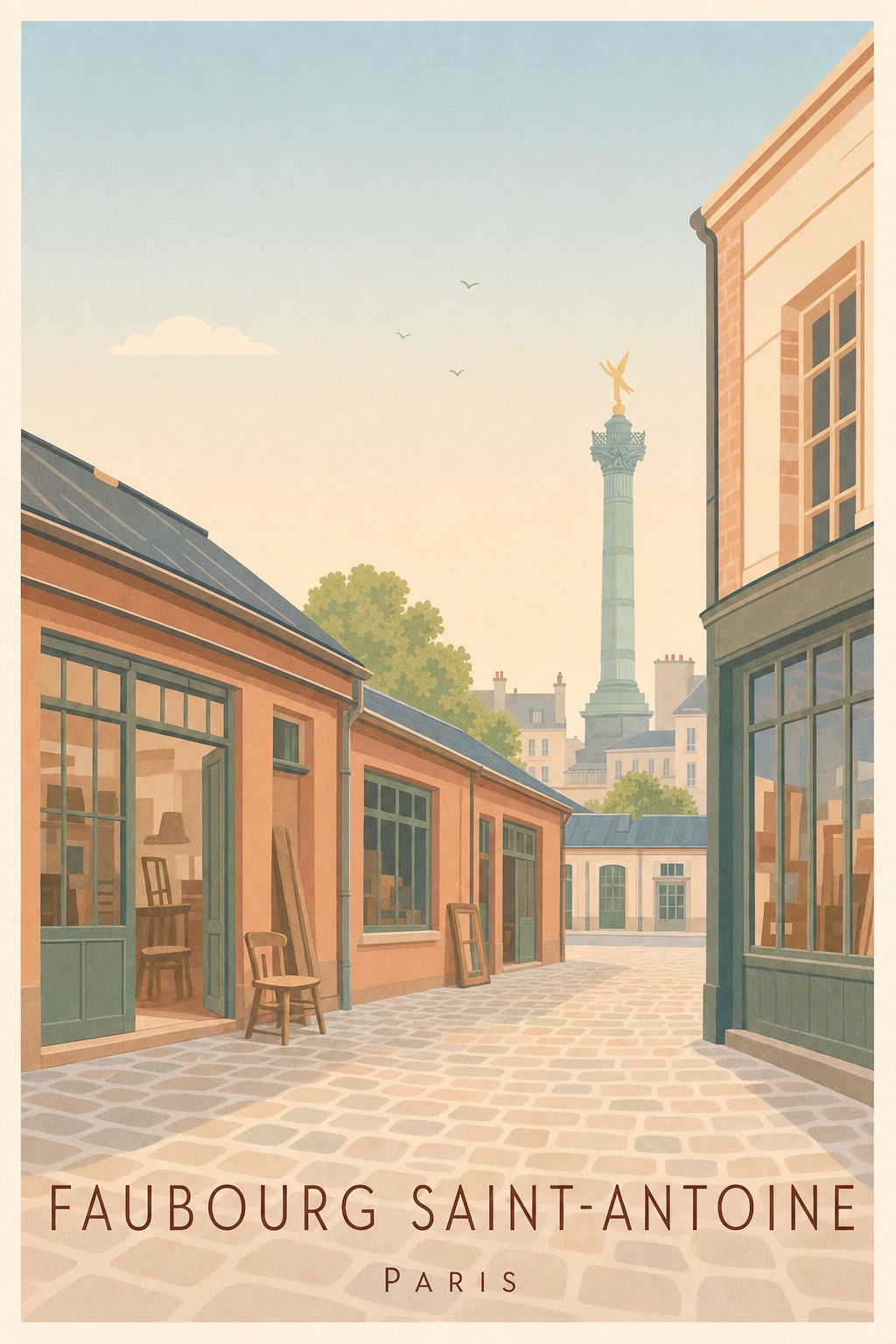 Affiche du Faubourg Saint-Antoine à Paris