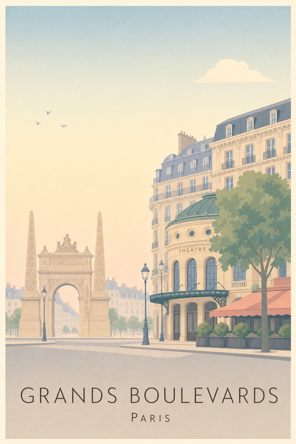 Affiche des Grands Boulevards à Paris
