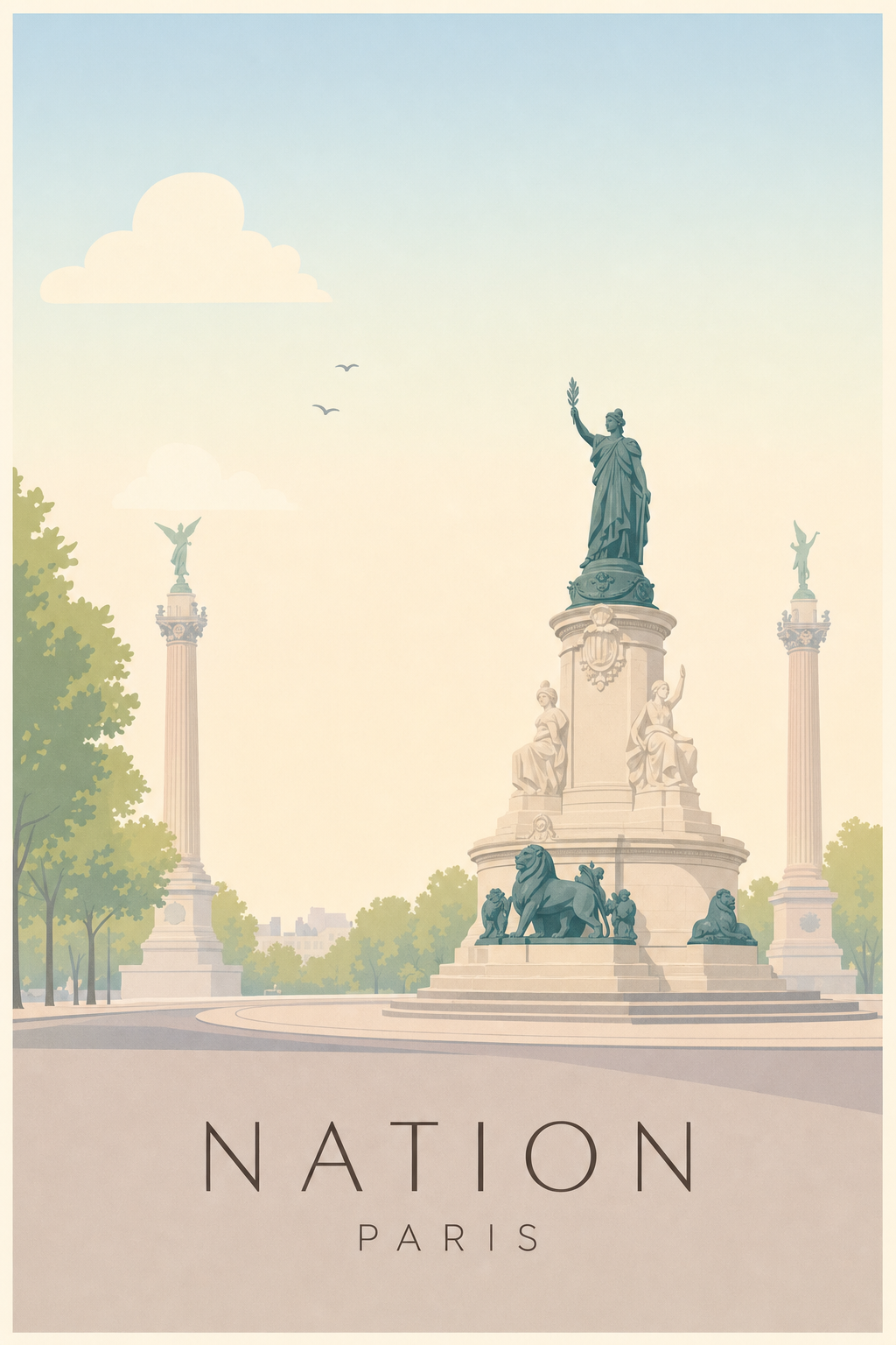Affiche de Nation à Paris