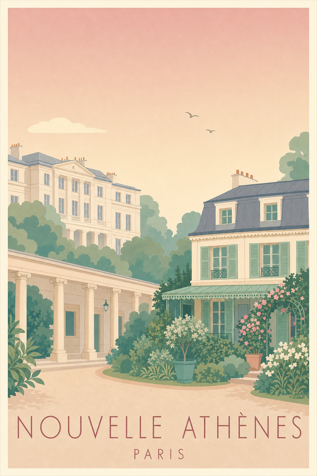 Affiche de la Nouvelle Athènes à Paris