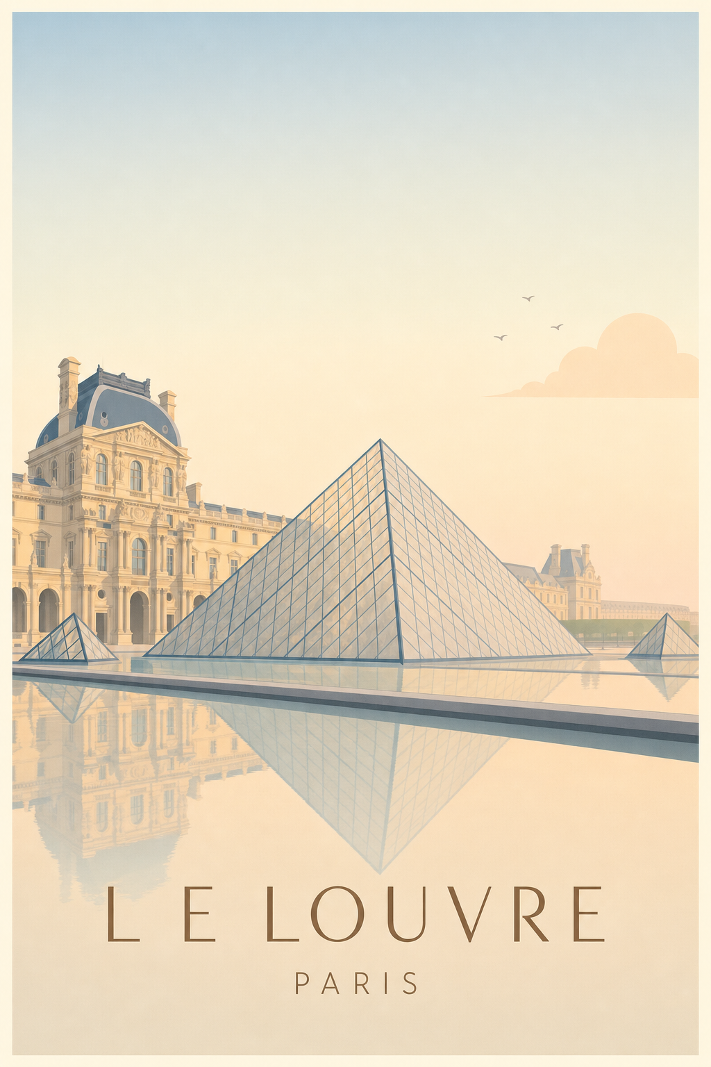Affiche du Louvre