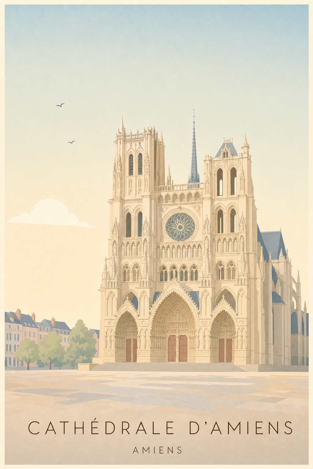 Affiche de la Cathédrale d'Amiens