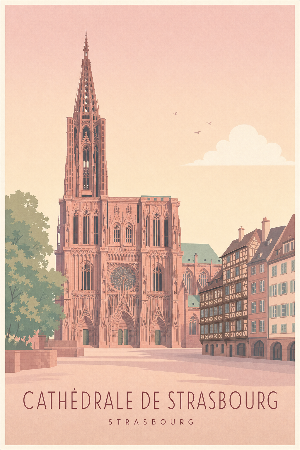 Affiche de la Cathédrale de Strasbourg
