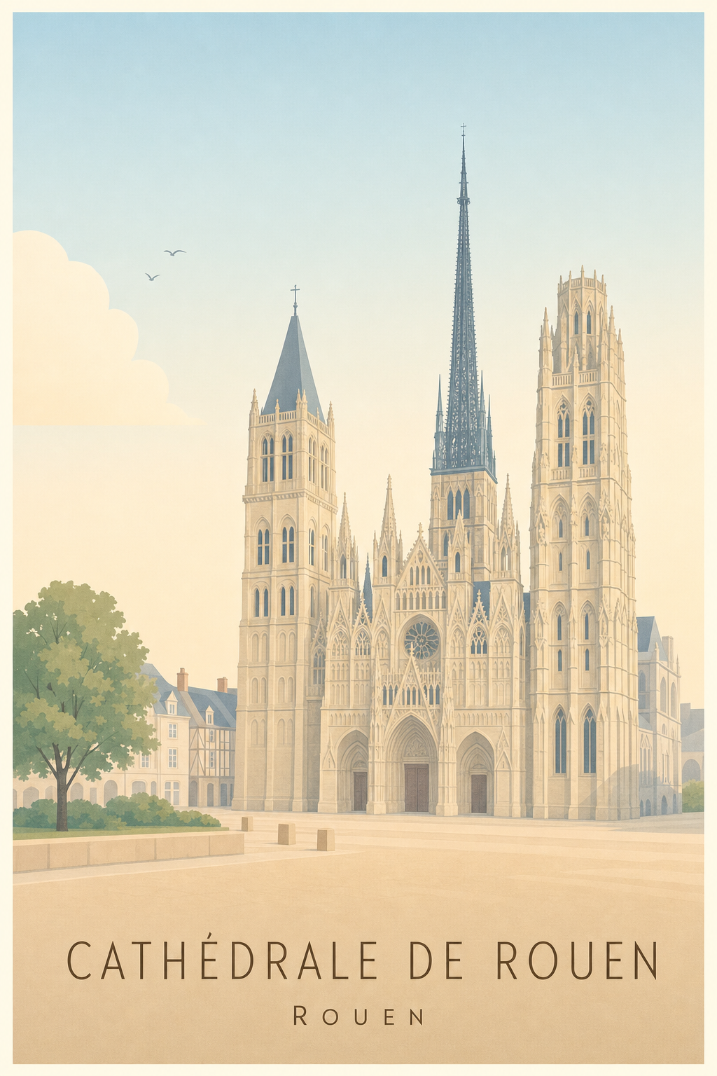 Affiche de la Cathédrale de Rouen