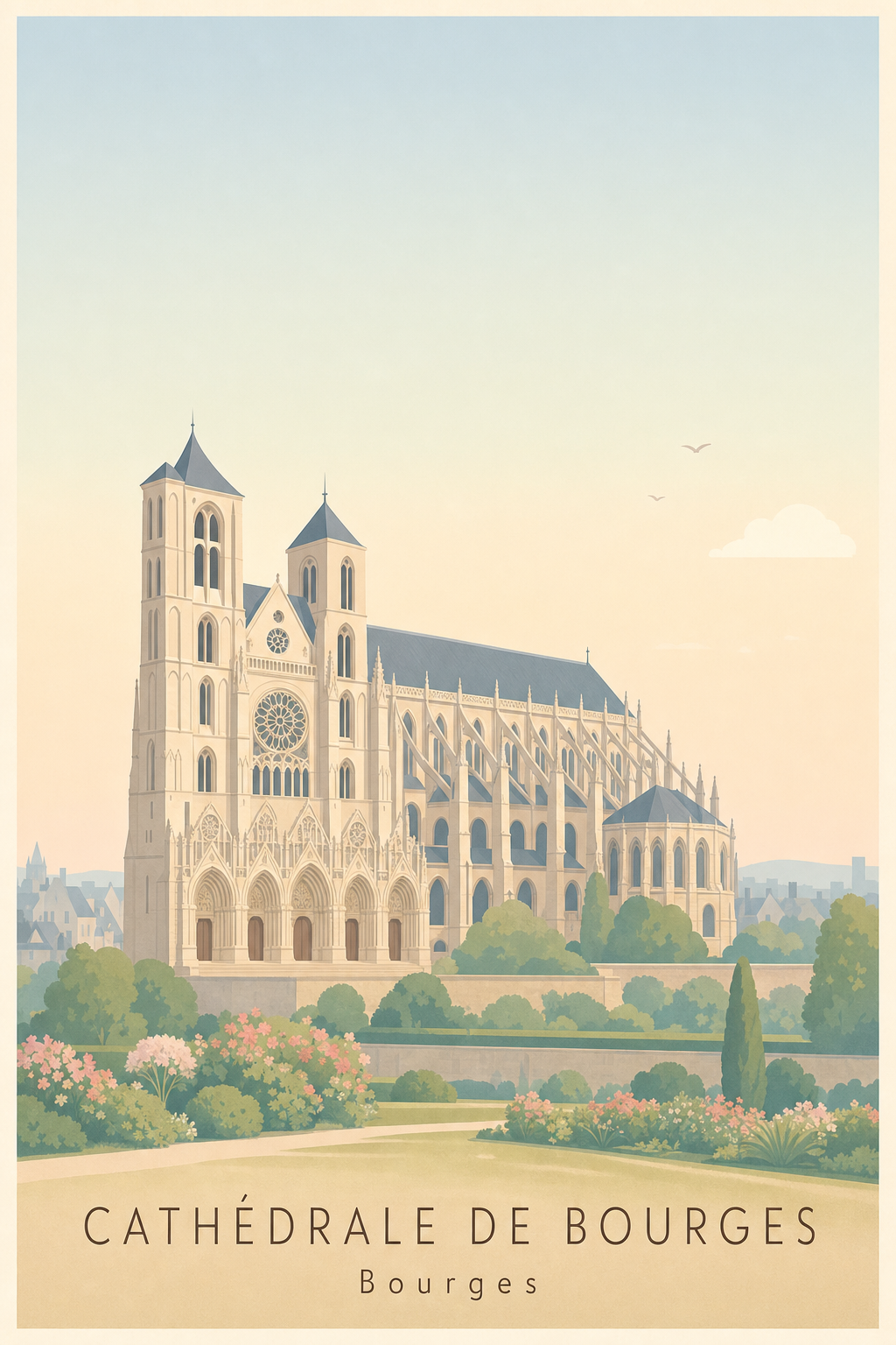 Affiche de la Cathédrale de Bourges
