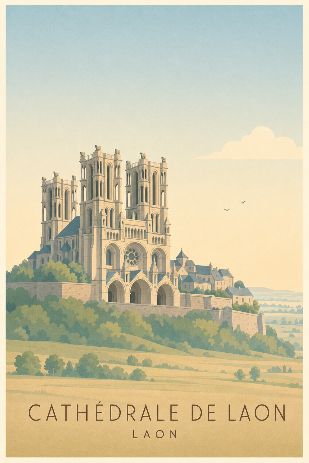 Affiche de la Cathédrale de Laon