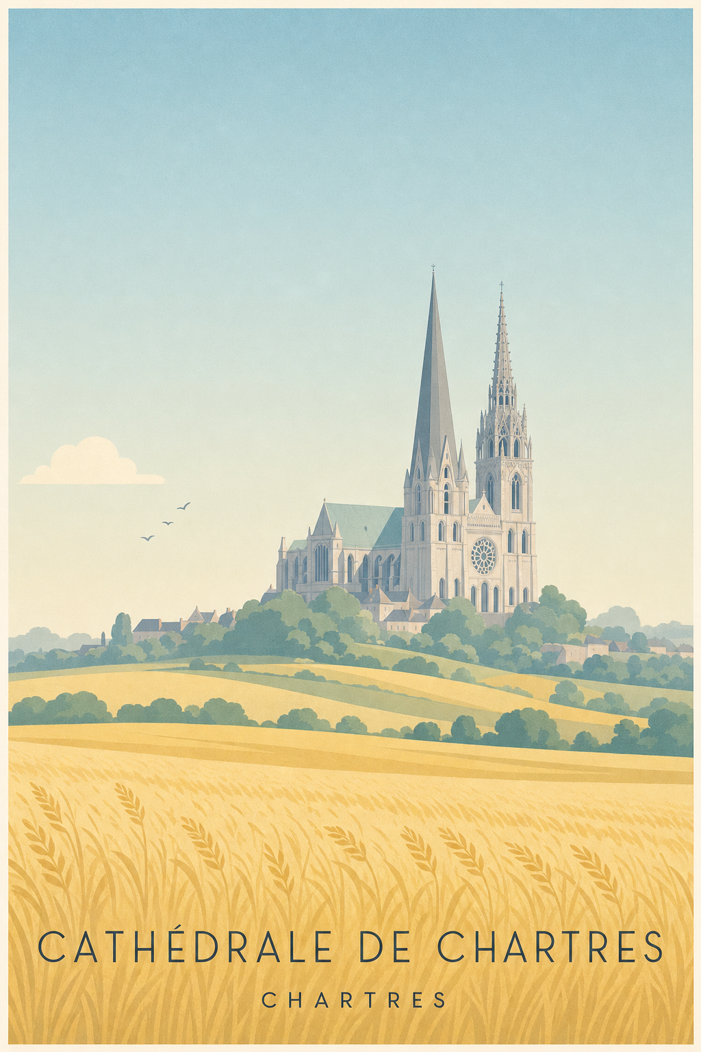 Affiche de la Cathédrale de Chartres