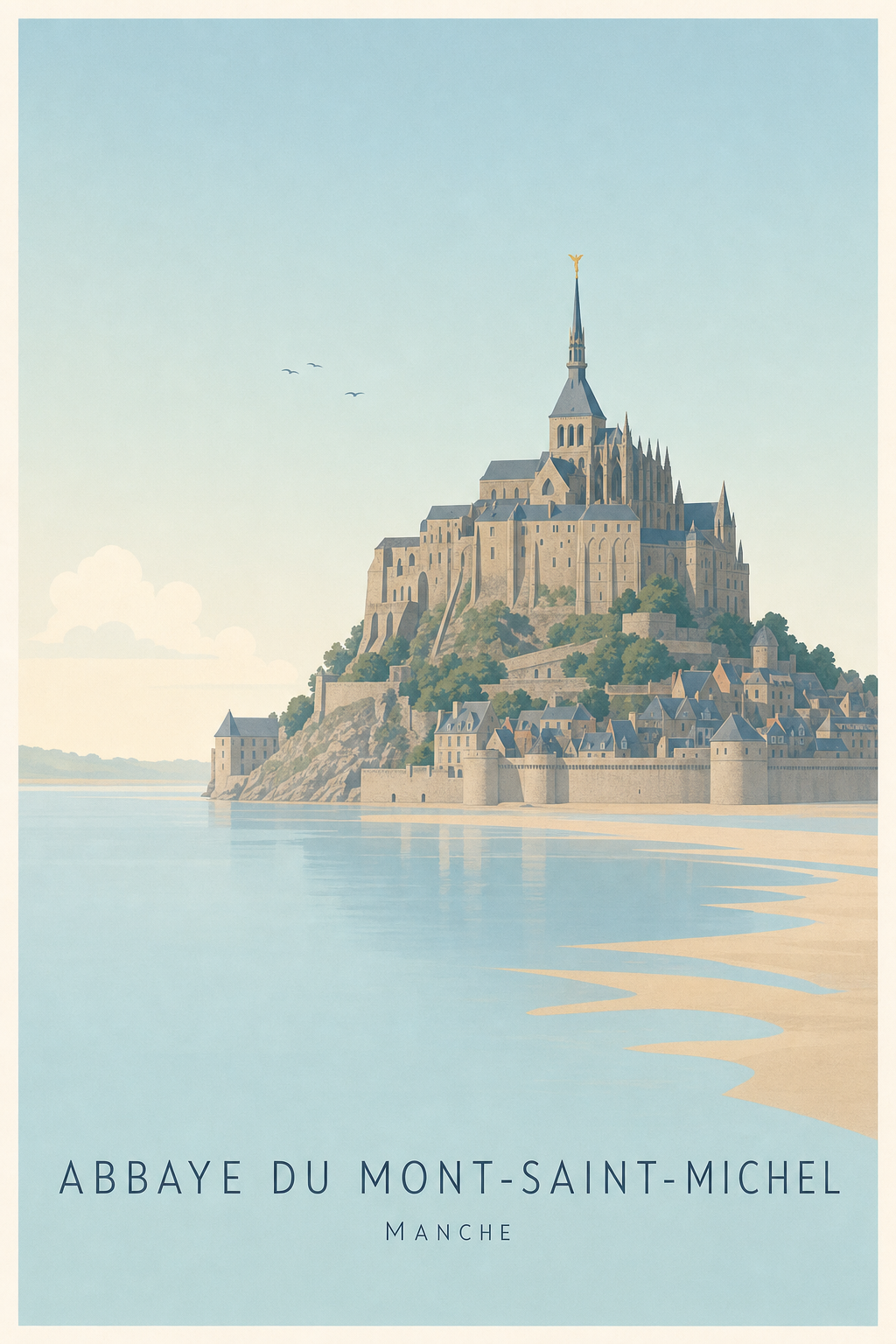 Affiche de l'Abbaye du Mont-Saint-Michel