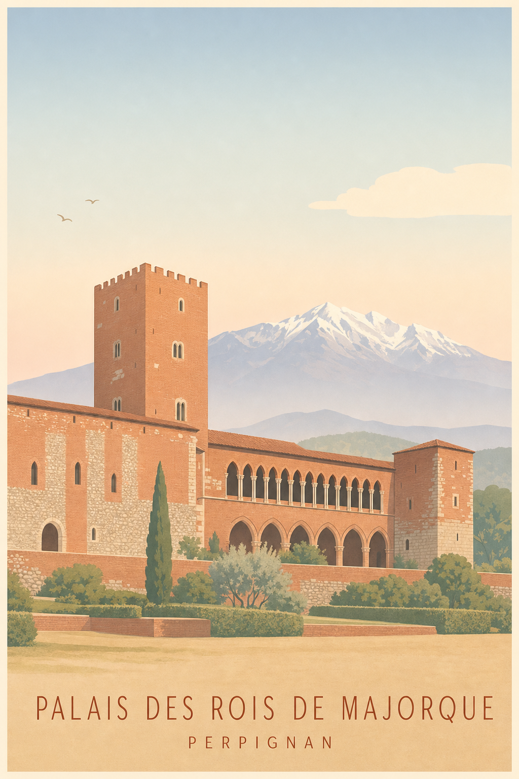 Affiche du Palais des Rois de Majorque