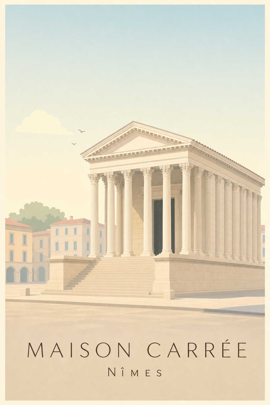 Affiche de la Maison Carrée