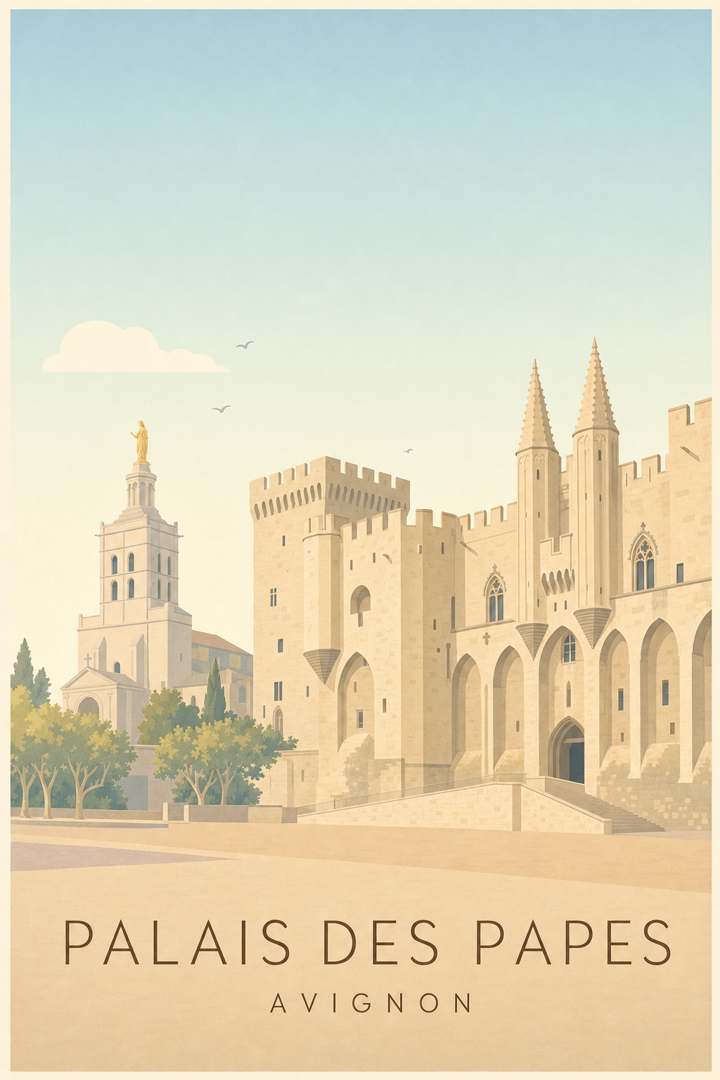 Affiche du Palais des Papes
