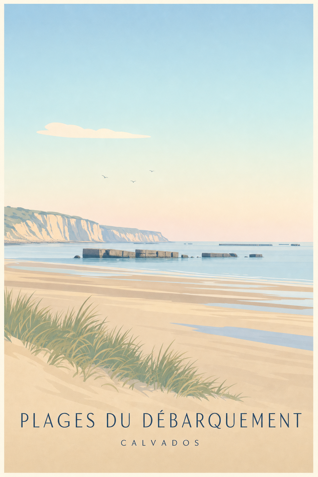 Affiche des Plages du Débarquement