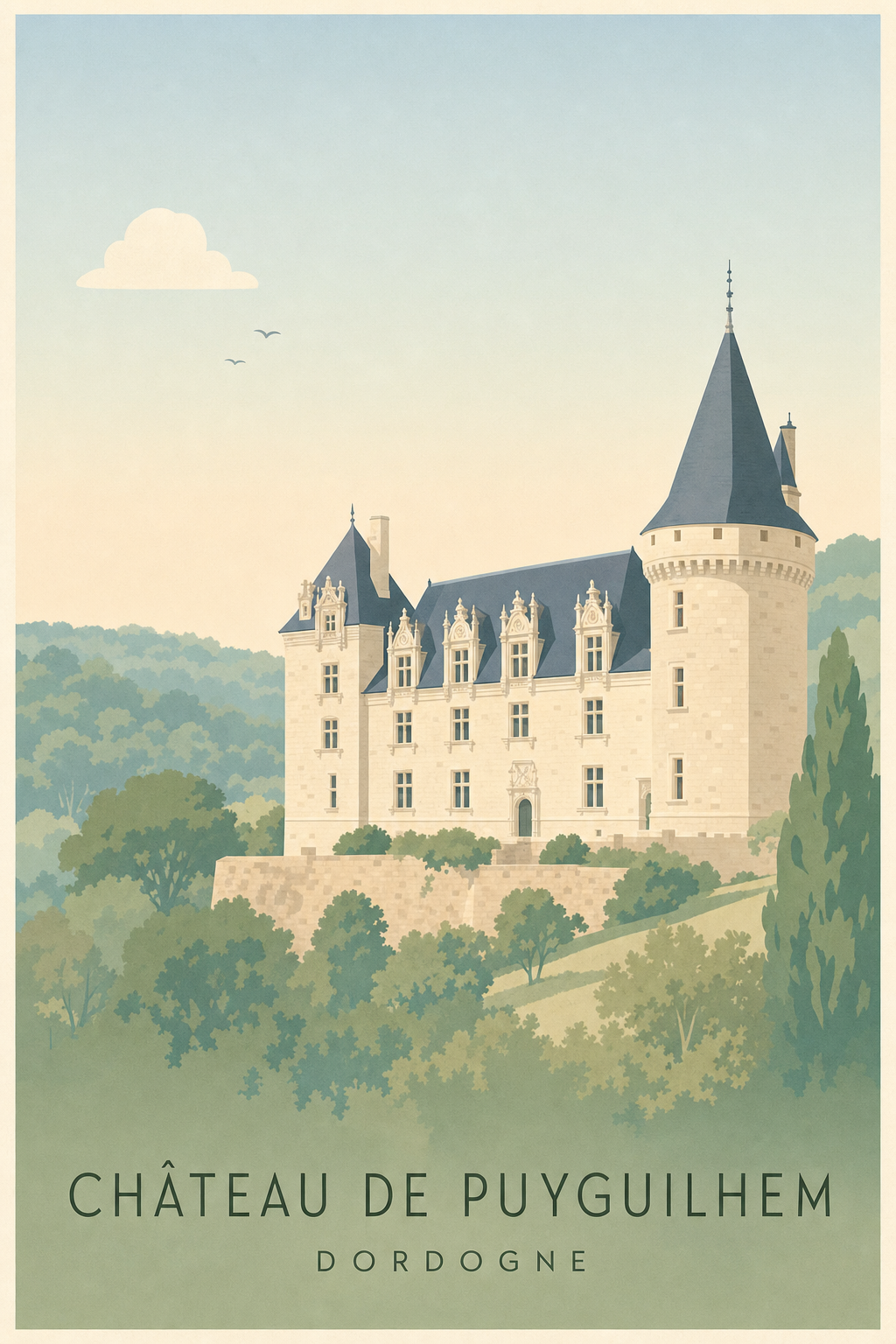 Affiche du Château de Puyguilhem