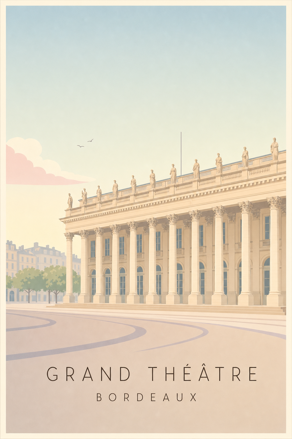 Affiche du Grand Théâtre de Bordeaux