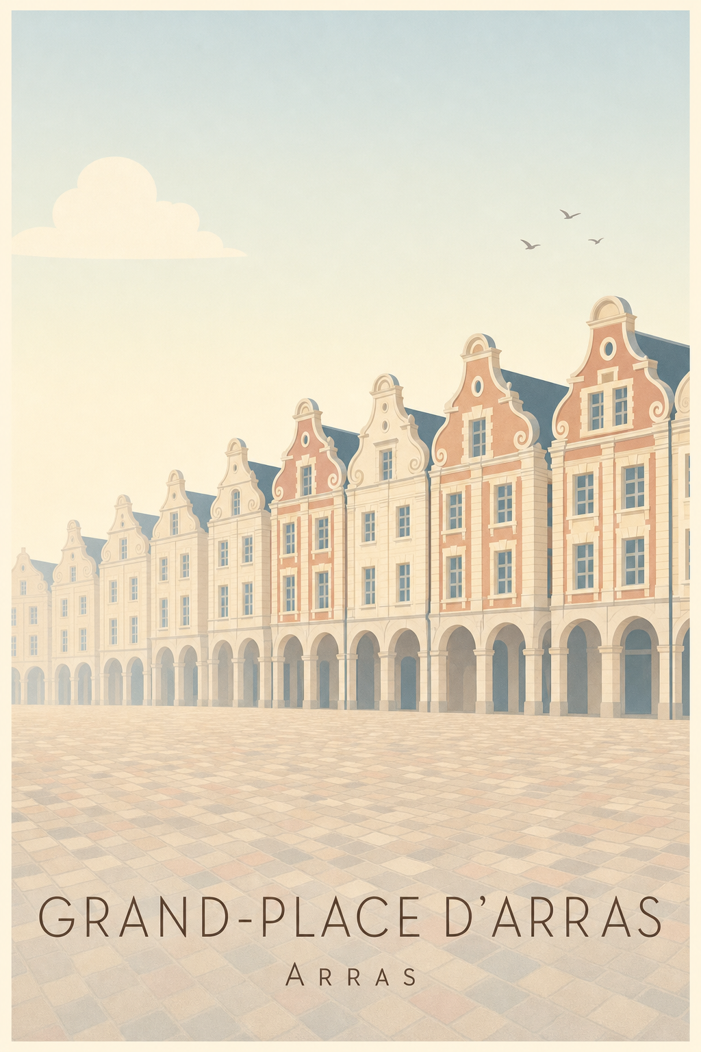 Affiche de la Grand-Place d'Arras