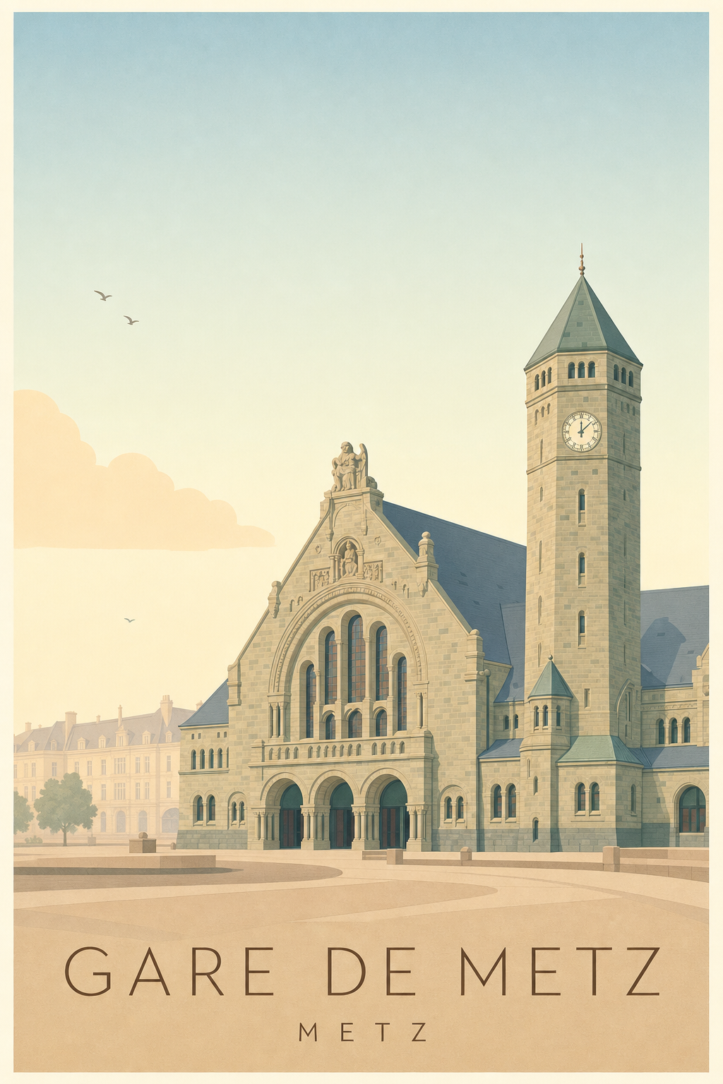 Affiche de la Gare de Metz