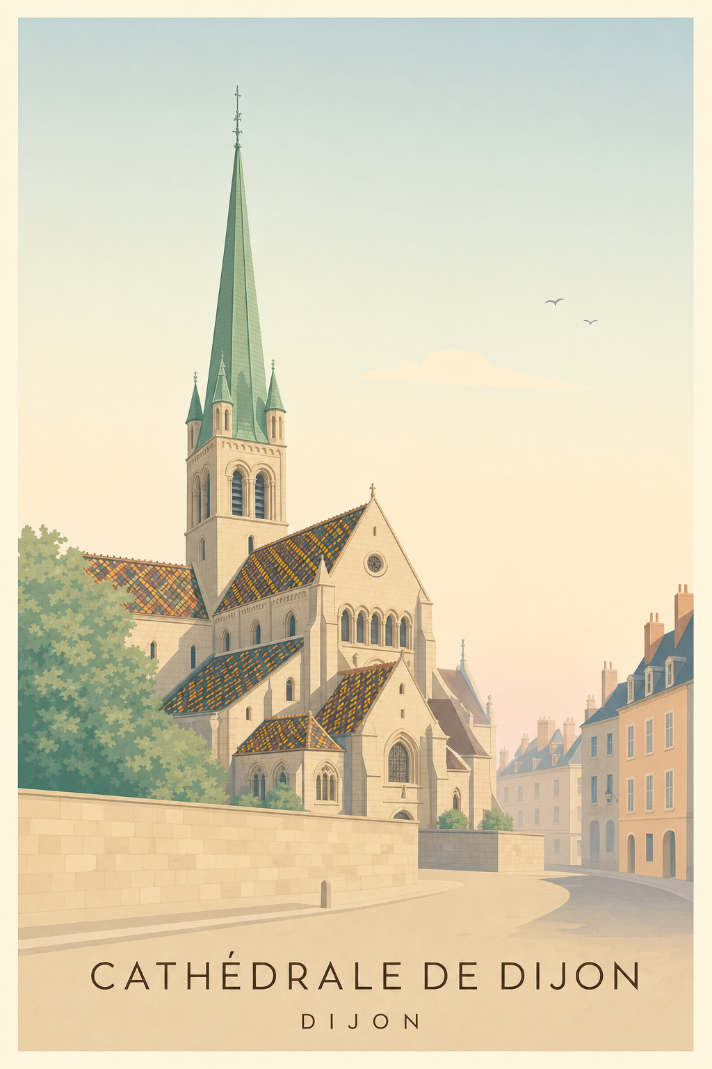 Affiche de la Cathédrale de Dijon