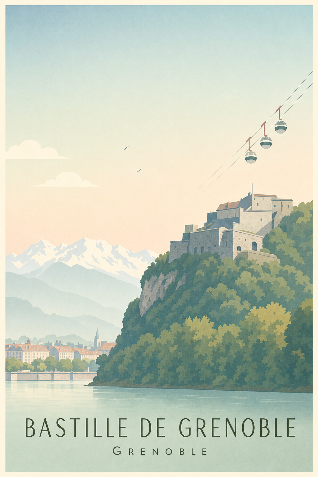 Affiche de la Bastille de Grenoble