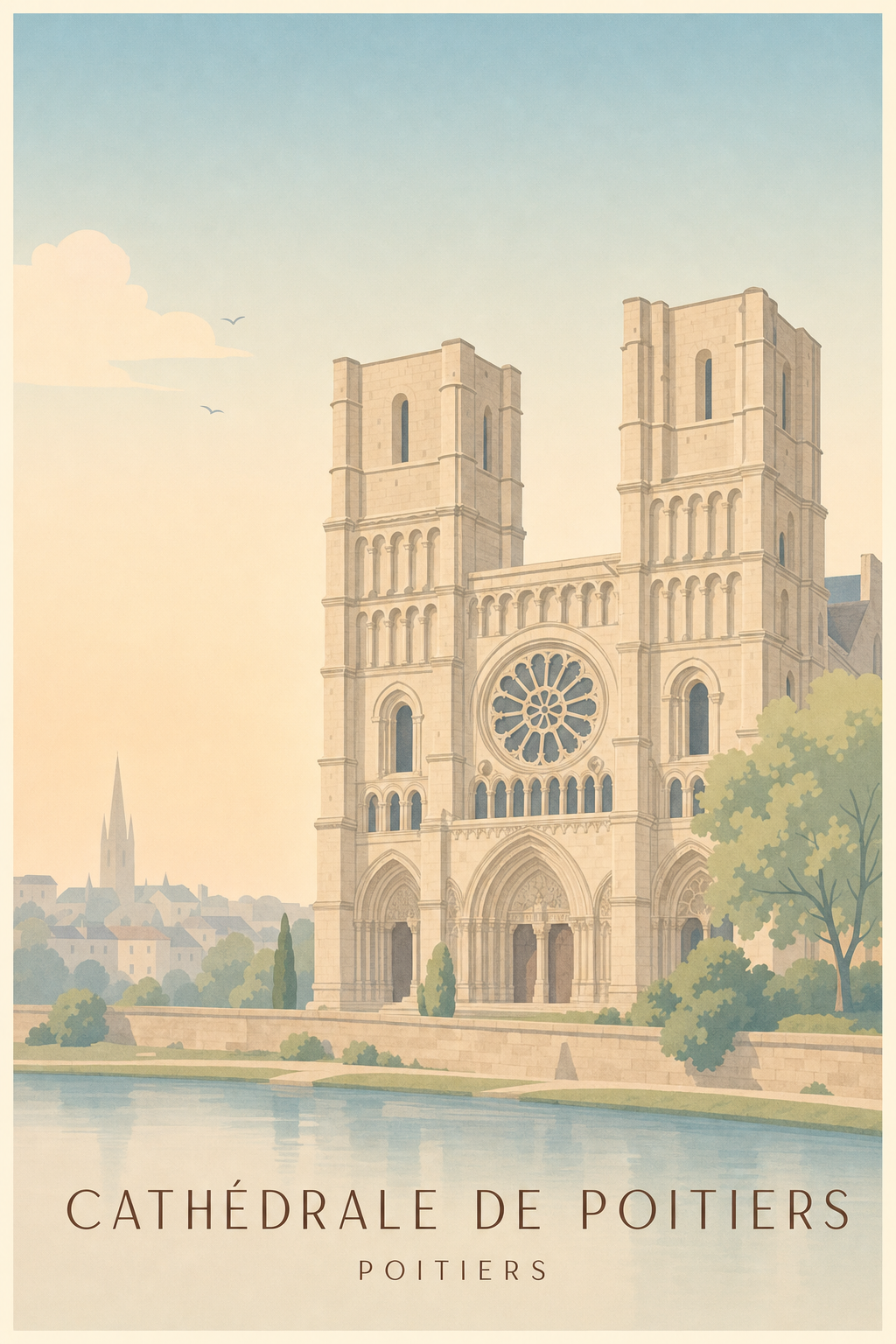 Affiche de la Cathédrale de Poitiers
