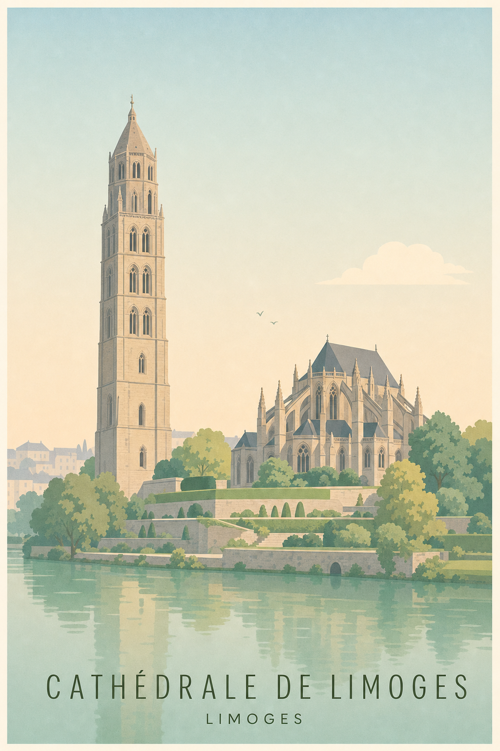 Affiche de la Cathédrale de Limoges