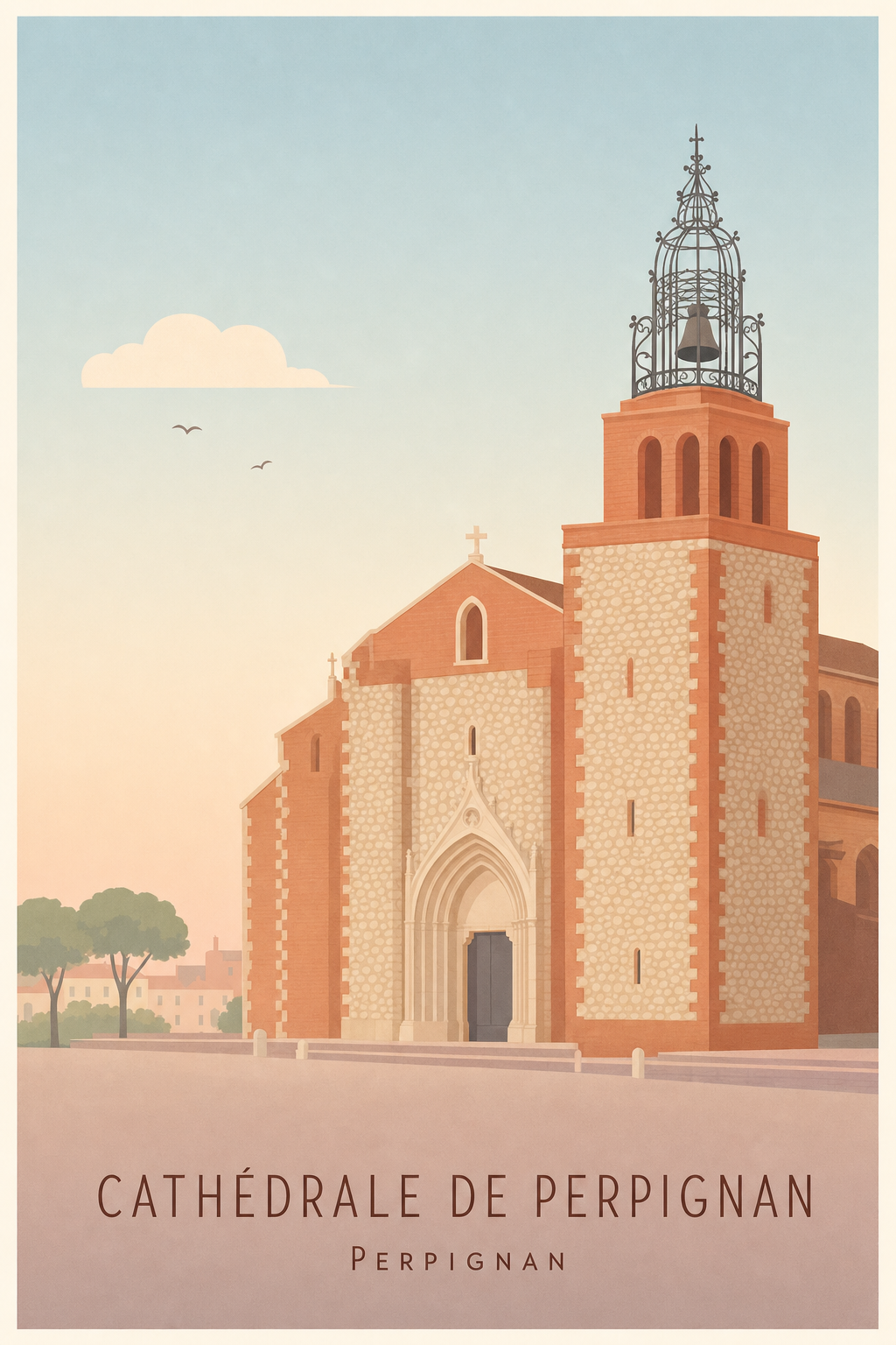 Affiche de la Cathédrale de Perpignan