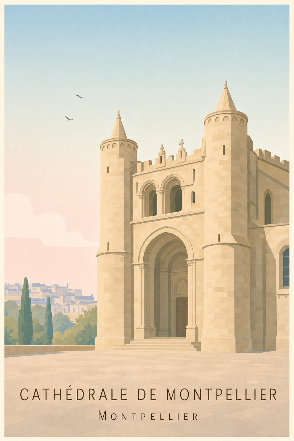 Affiche de la Cathédrale de Montpellier