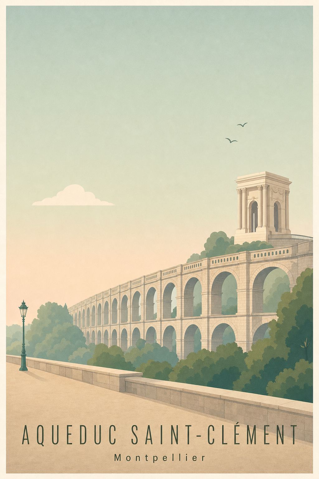 Affiche de l'Aqueduc Saint-Clément