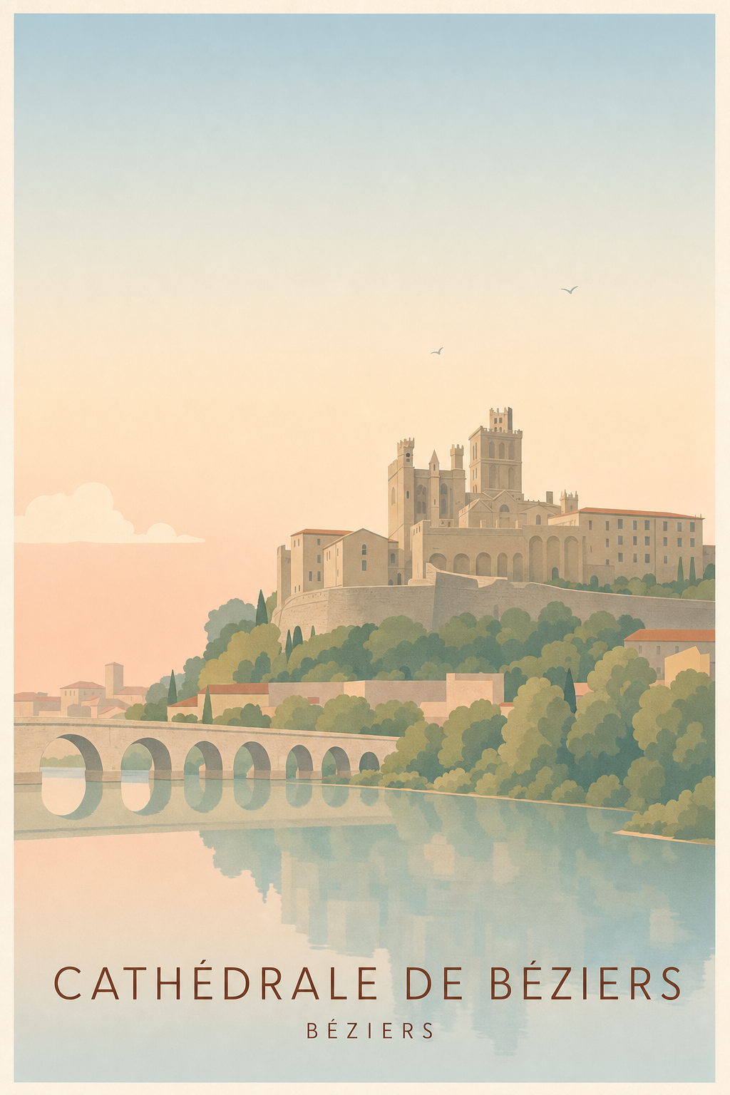 Affiche de la Cathédrale de Béziers