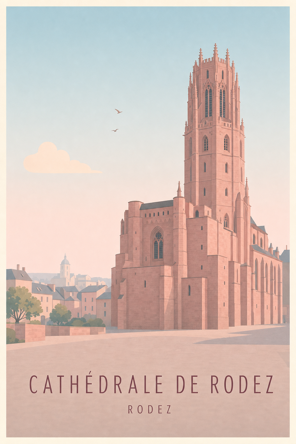 Affiche de la Cathédrale de Rodez