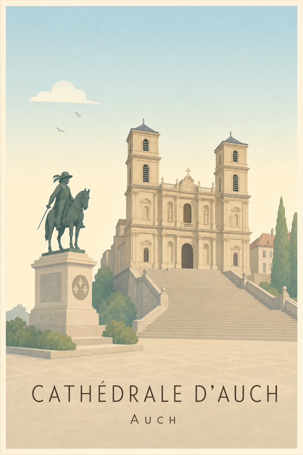 Affiche de la Cathédrale d'Auch