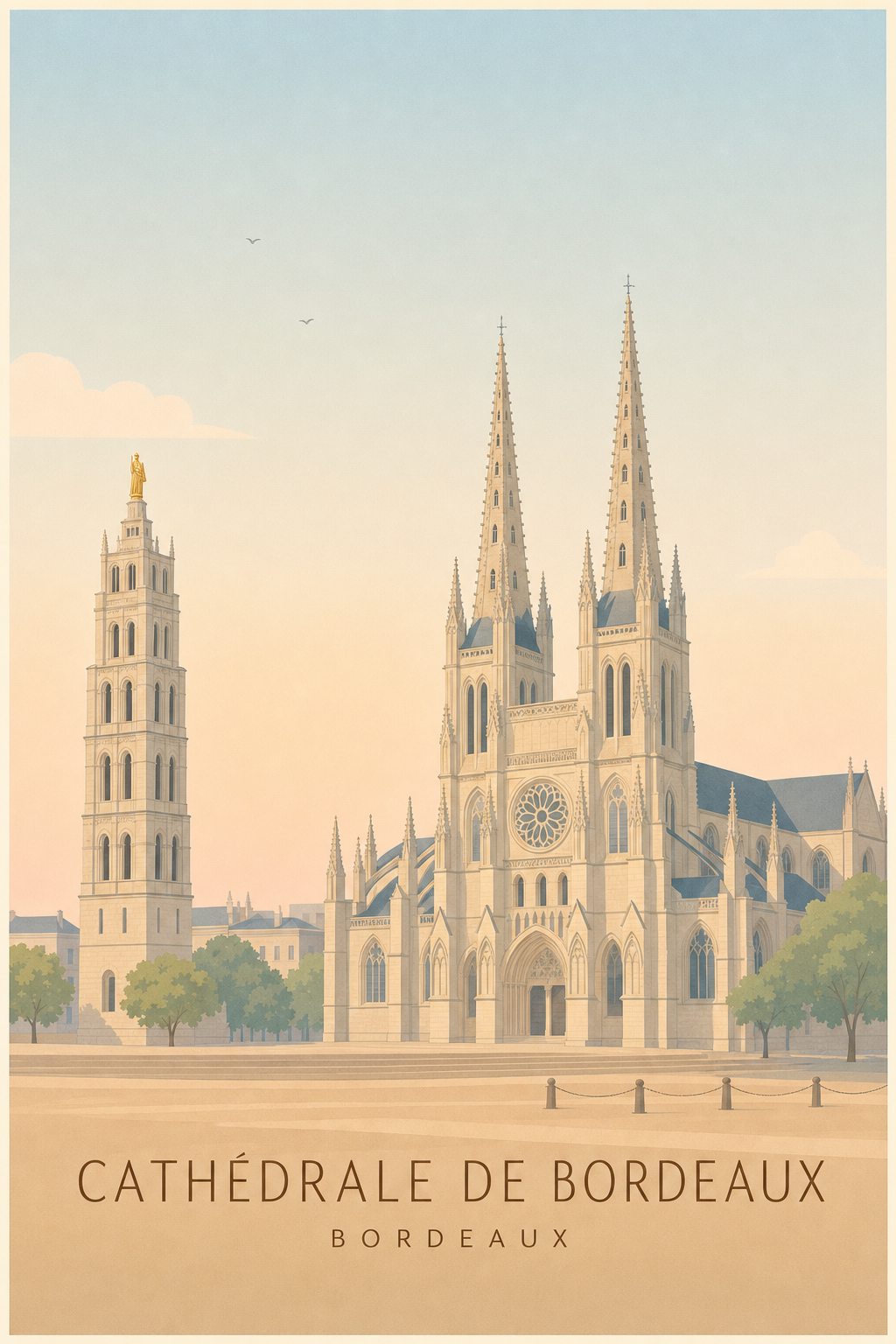 Affiche de la Cathédrale de Bordeaux