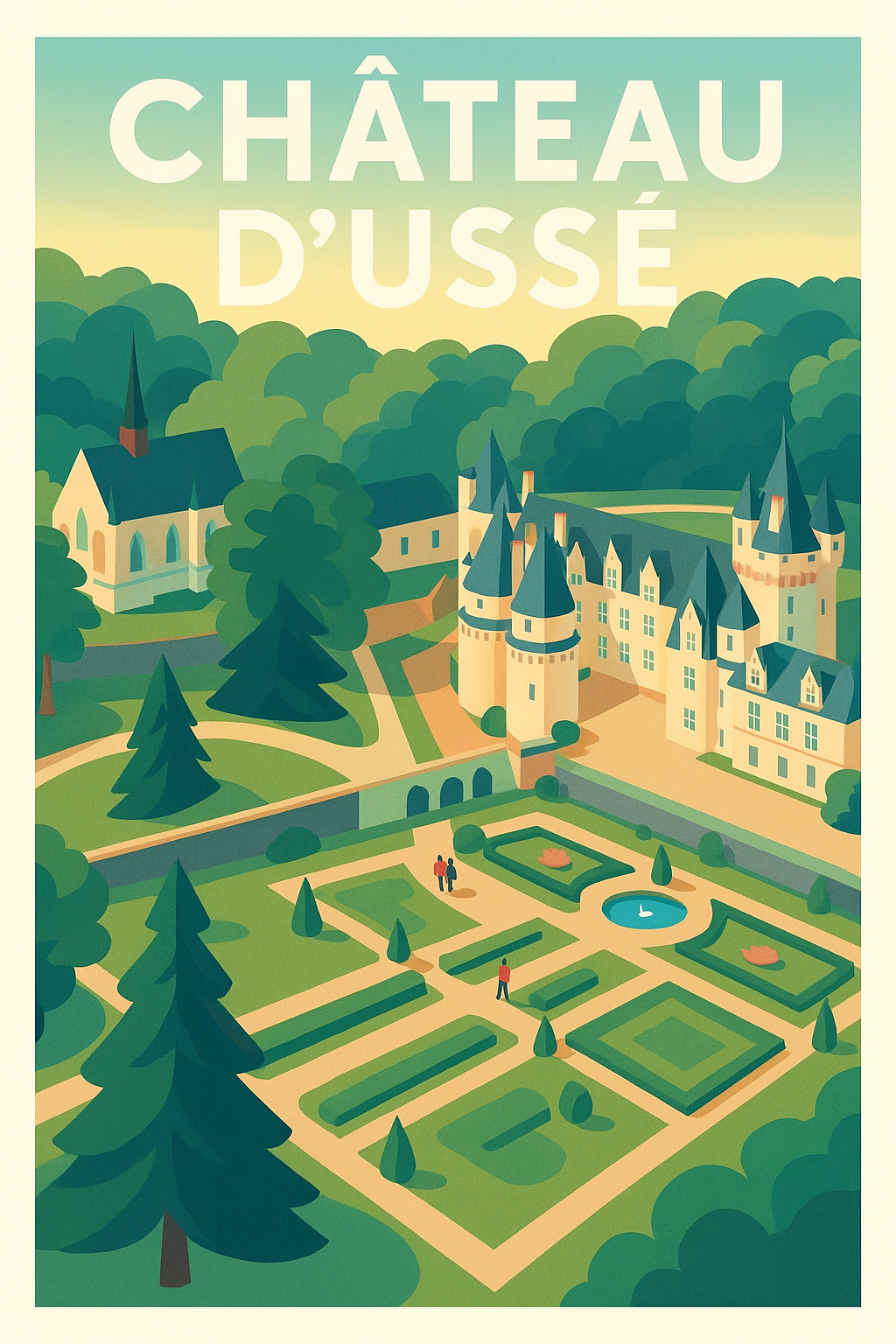 Affiche de Château d'Ussé - Évadez-vous dans le château de la Belle au Bois Dormant