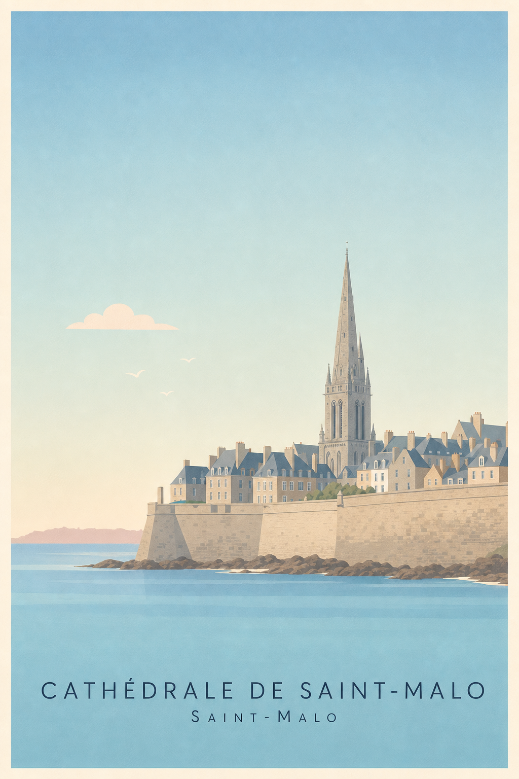 Affiche de la Cathédrale de Saint-Malo