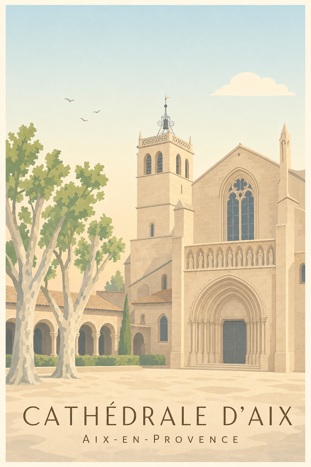 Affiche de la Cathédrale d'Aix