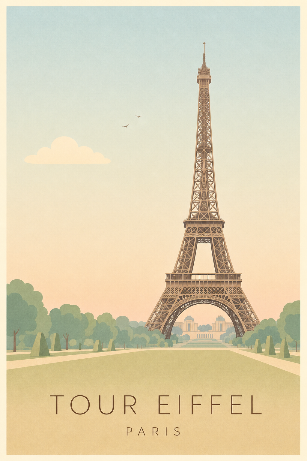 Affiche de la Tour Eiffel